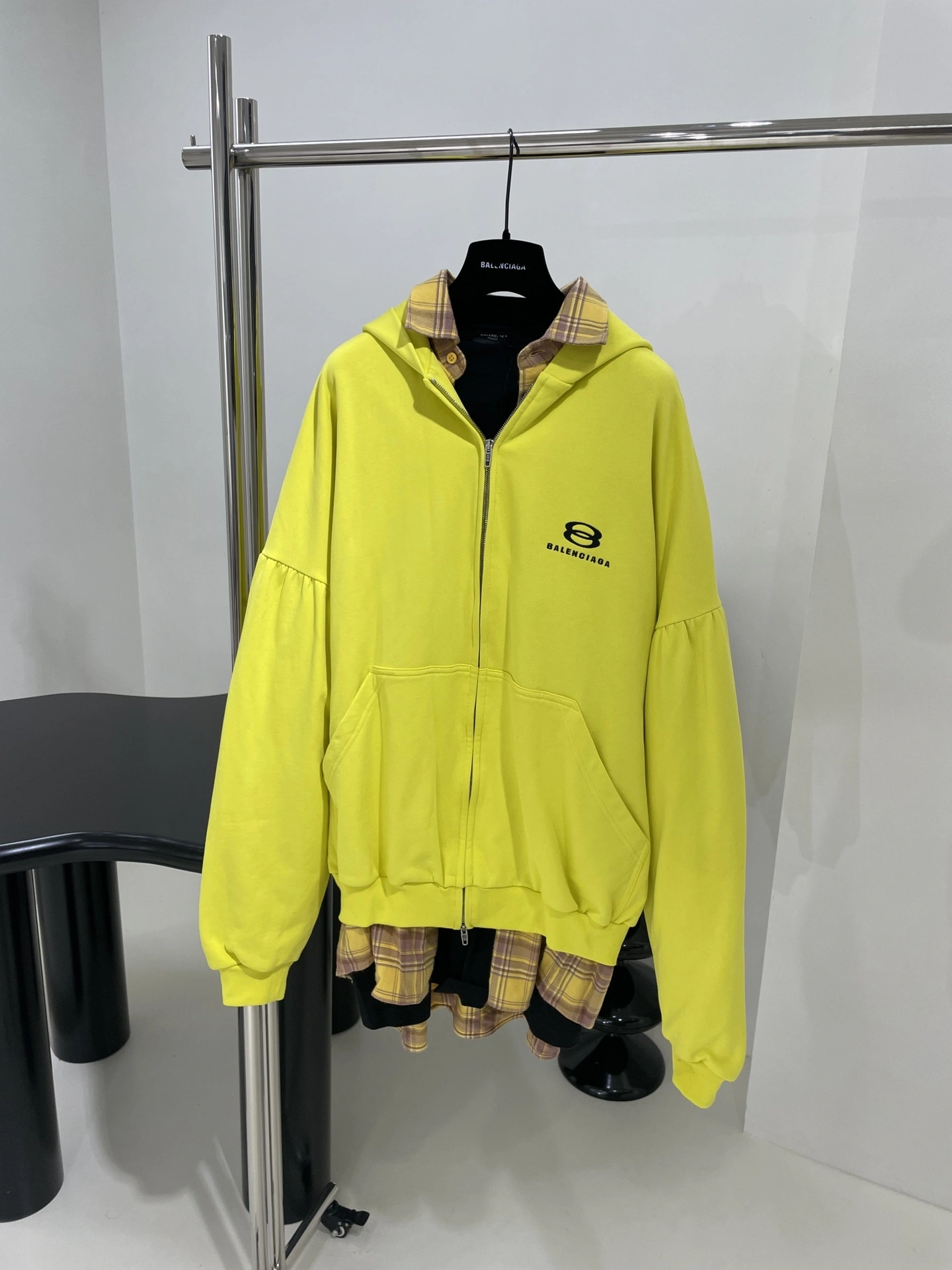wg.luxury- 218593i16 UNITY SPORTS ICON LAYERED HOODIE oversized item:D-F245K0311